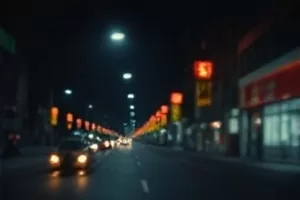 《午夜图书馆》奇幻片封面，悬浮在空中的书架与烛光